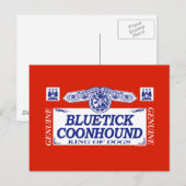 ブルーティック犬 ポストカード (正面/裏面)