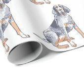 ブルーティック犬 ラッピングペーパー (ロールコーナー)