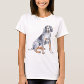 ブルーティック犬 Tシャツ (正面)