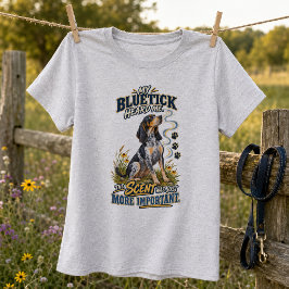 ブルーティック・クーンハウンドにとって香りはもっと大事 Tシャツ