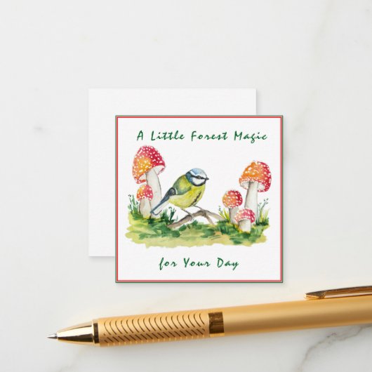 ブルーティットとフライアガリンの水色 エンクロージャーカード (正面/裏面インサイチュ)