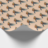 ブルーティットオレンジ ラッピングペーパー (角)