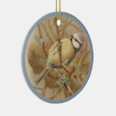 ブルーティットセラミックツリーデコールのヴィンテージイラストレーション セラミックオーナメント (右)