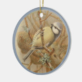 ブルーティットセラミックツリーデコールのヴィンテージイラストレーション セラミックオーナメント (左)