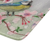 ブルーティットバードオンさくらんぼブロッサムツリー カッティングボード (角)