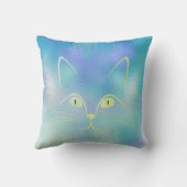ブルーティファニーミントグリーンガラスキャット装飾用クッション クッション (裏面)