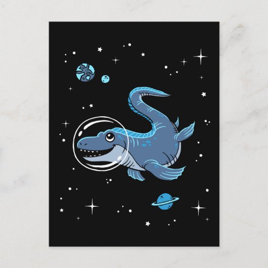 ブルーティロサウルスディノスイン宇宙 ポストカード (正面)