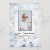 ブルーティンカーネーション葬儀追悼法会 プログラム (正面)