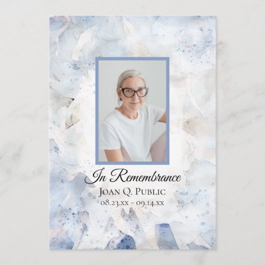 ブルーティンカーネーション葬儀追悼法会 プログラム (正面)