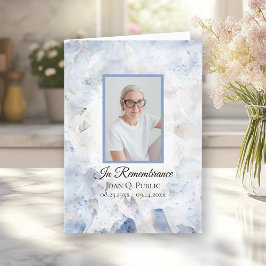 ブルーティントカーネーションフローラ葬儀折り畳み プログラム