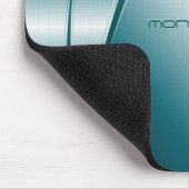 ブルーティントメタリックルックステンレススティールパターン マウスパッド (コーナー)