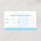 ブルーティースモダンフォーマルブランディング 名刺 (裏面)