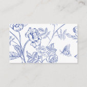 ブルーティーパーティーベビーシャワーおむつラッフルチケット エンクロージャーカード (裏面)