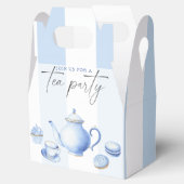 ブルーティーパーティーベビーシャワー フェイバーボックス (オープン)