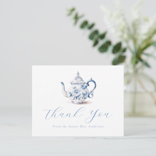 ブルーティーパーティー感謝の気持ちのカード サンキューカード (スタンド正面)