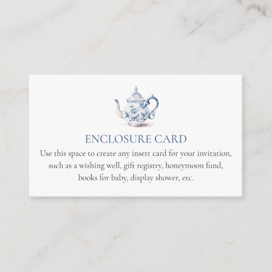 ブルーティーパーティー オーダーメイド 封入カード エンクロージャーカード (正面)