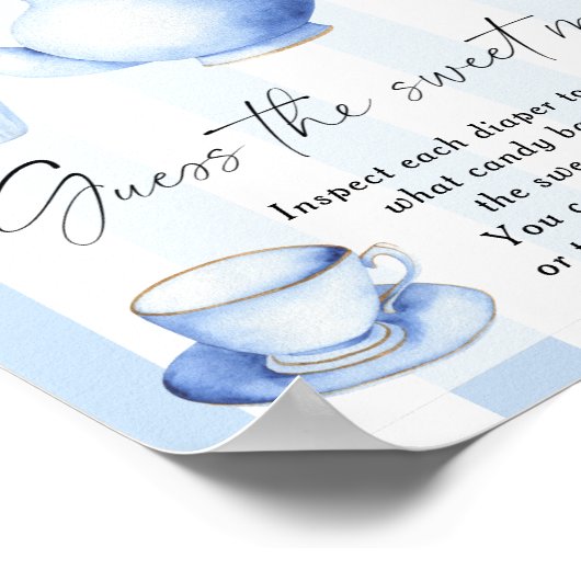 ブルーティーパーティー – 甘い混乱を推測 ポスター (角)