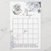 ブルーティーポットフローラブライダルシャワービンゴゲーム (正面)