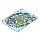 ブルーティーポット手帳 ノートブック (左側)