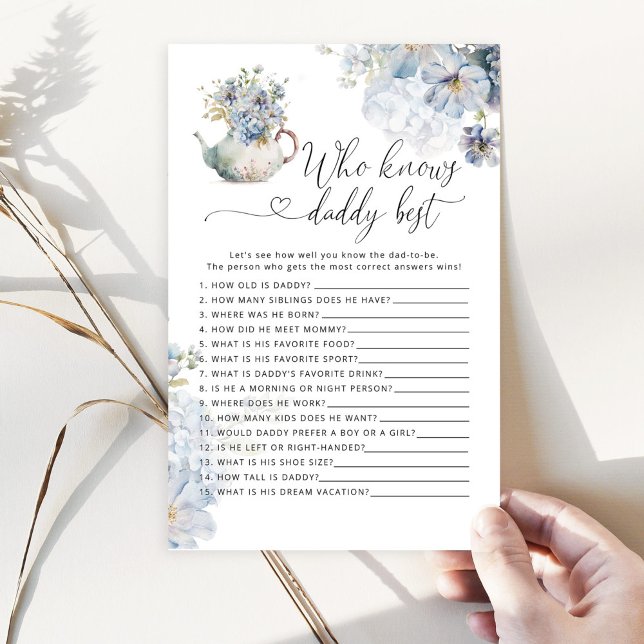 ブルーティーポット誰がパパの赤最高のちゃんシャワーのゲームを知っている (クリエイターアップロード済み)