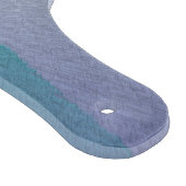 ブルーティール（緑がかった色）グレーエックスパステル カッティングボード (角)