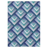 ブルーティール（緑がかった色）グレーエックスパステル テーブルクロス (正面)