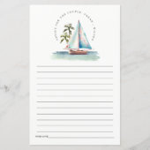 ブルーティール（緑がかった色）シルボートパームシースケープカップルのためのアドバイス (正面)