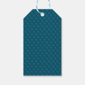 ブルーティール（緑がかった色）レトロタイドオブクリスマスビベス ギフトタグ (裏面)