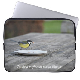 ブルーティ食べ物を与えットのケーキプレートと引用文 ラップトップスリーブ