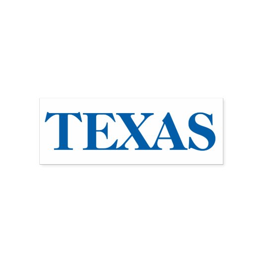 ブルーテキサス州州名ラバーセルフインキングスタンプ セルフインキングスタンプ (デザイン)