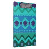 ブルーテキスタイルデザイン背景トレンディーイラストレーション クリップボード (右)