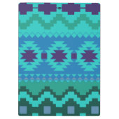 ブルーテキスタイルデザイン金ゴールドバッジの背景 クリップボード (裏面)