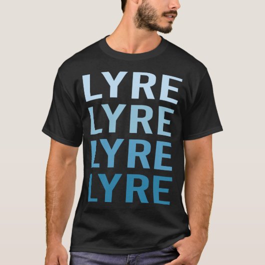 ブルーテキスト リラ Tシャツ (正面)