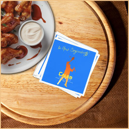 ブルーテクはっきりしたテモダンック卒業 スタンダードカクテルナプキン