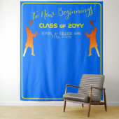 ブルーテクはっきりしたテモダンック卒業 タペストリー (インサイチュ)