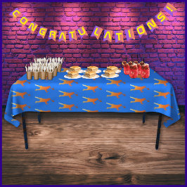 ブルーテクはっきりしたテモダンック卒業 テーブルクロス