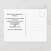 ブルーテクはっきりしたテモダンック卒業 ポストカード (裏面)