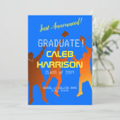 ブルーテクはっきりしたテモダンック卒業 案内状 (スタンド正面)