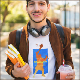 ブルーテクはっきりしたテモダンック卒業 Tシャツ