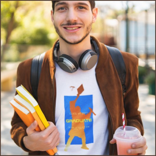 ブルーテクはっきりしたテモダンック卒業 Tシャツ