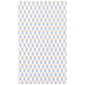 ブルーテクスチャハンドドローブライダルブーケ テーブルクロス (正面)