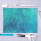 ブルーテクスチャロータス 薄葉紙 (クラフト)