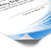 ブルーテックウェーブマイルストン年従業員記念日 フォトプリント            (角)