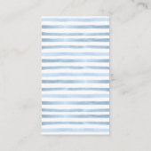 ブルーテディベアおむつラッフルベビーシャワーインサート エンクロージャーカード (裏面)