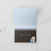 ブルーテディベアサンキューカード サンキューカード (内部)