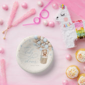 ブルーテディベアバルーンバーリーウェイベビーシャワー ペーパーボウル (パーティー)