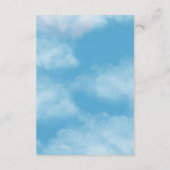 ブルーテディベアバルーンベビーおむつラッフル エンクロージャーカード (裏面)