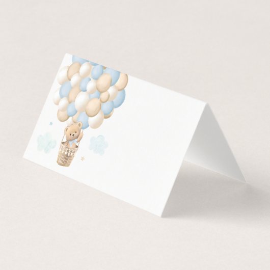 ブルーテディベアバルーンベビーシャワー座席表 (正面)