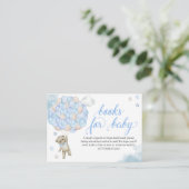 ブルーテディベアバルーンベビー エンクロージャーカード (スタンド正面)