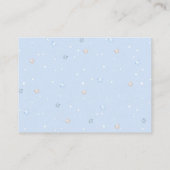 ブルーテディベアバルーンベビー エンクロージャーカード (裏面)